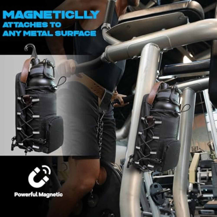 Bolsa de deporte portátil de fin de semana para gimnasio y fitness con soporte para botella de agua impermeable