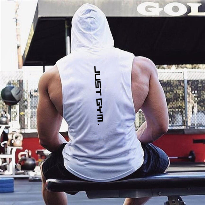 Chaleco deportivo para hombre con capucha, ropa holgada