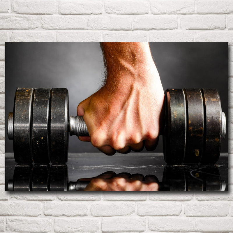 Woman Weightlifting Fitness Poster Decoration Painting
