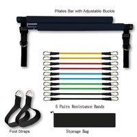 Barra de Pilates para Yoga Fitness Accesorios de gimnasio portátiles Bandas de resistencia elásticas deportivas para equipos de entrenamiento en casa