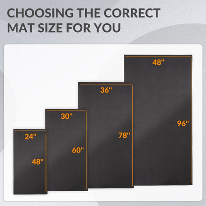 Only Supports Self Pickup  High Density Home Gym Treadmill Exercise Bike Equipment Mats, 1-4 Inch Thick, Multiple Sizes